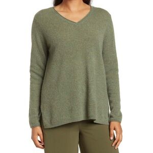 M Magaschoni Cashmere V-Neck Tunic Sweater